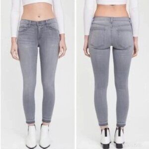 Pistola Audrey Skinny Raw Release Hem Grey Jeans Size 28